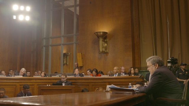 Attorney General William Barr testifies before the Senate Judiciary Committee.