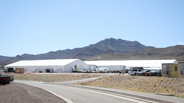 The tent facilities in El Paso, Texas