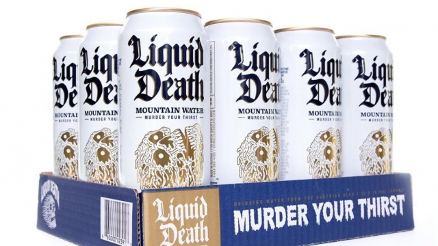 Cans of Liquid Death