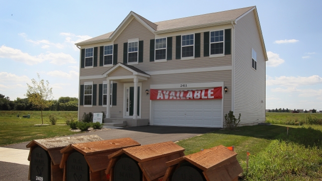 House with "Available" sign