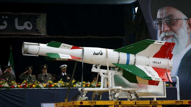 An Iranian missile