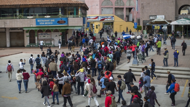 Migrants move through Mexico toward the U.S.