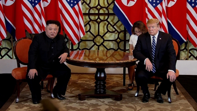 North Korean leader Kim Jong-un and President Donald Trump