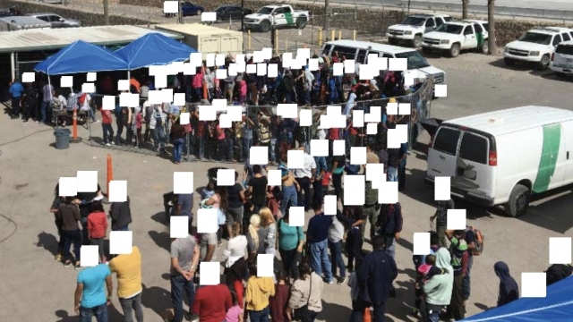 Detainees at the El Paso Del Norte Processing Center