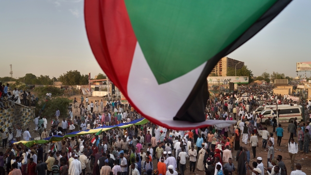 Protesters in Sudan