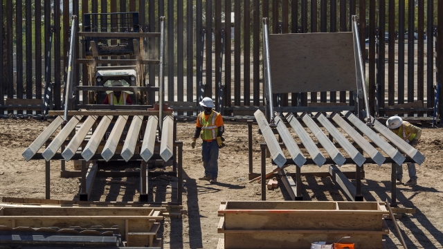 Construction of a new barrier along the U.S.-Mexico border