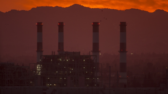 The gas-powered Valley Generating Station is seen in the San Fernando Valley
