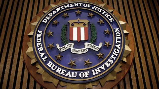 An FBI logo
