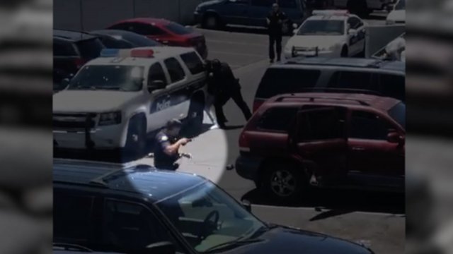Phoenix police officers in a controversial arrest video.