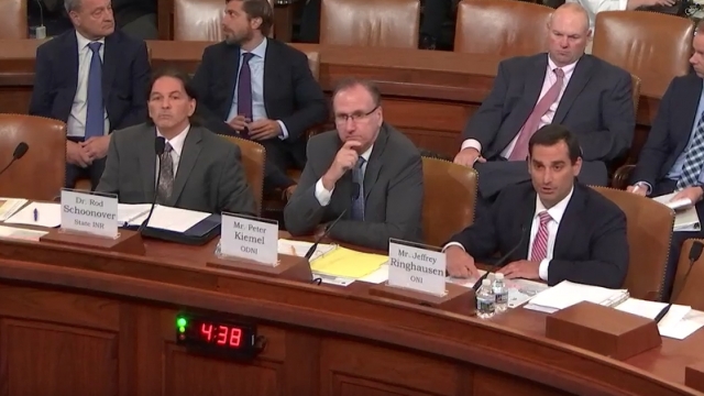 Witnesses at a House Intelligence Committee hearing on climate change