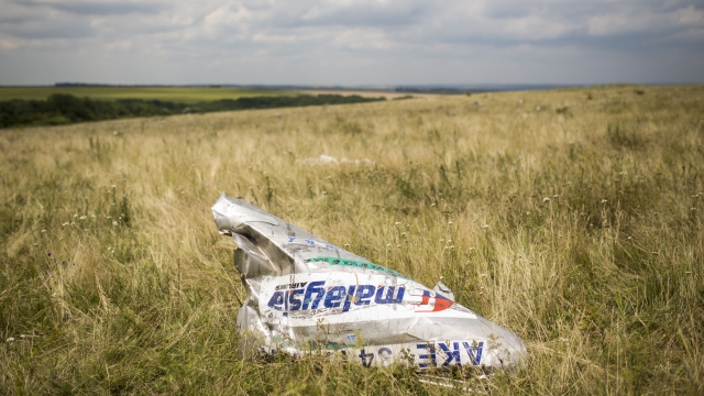 Wreckage from Malaysia Airlines flight MH17.