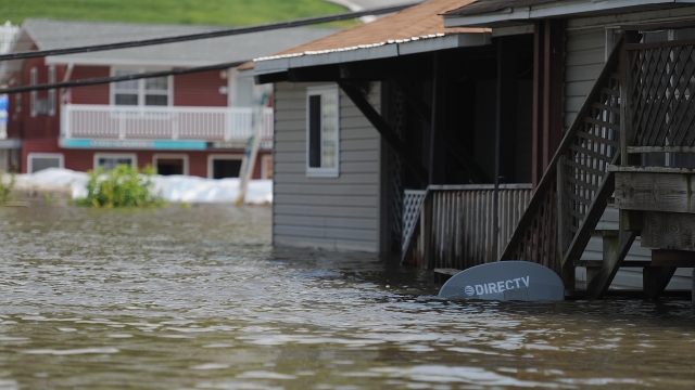 Flooding in Illinois in June 2019.