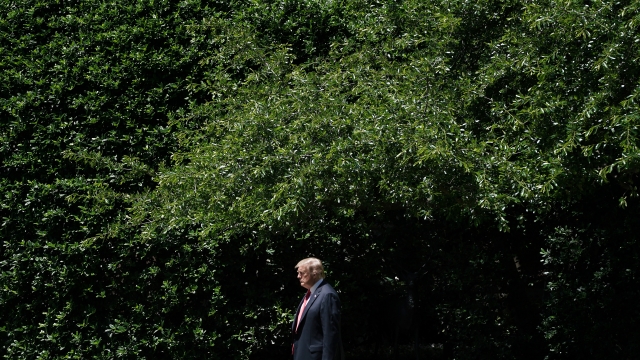 President Donald Trump leaves the White House on May 24, 2019.