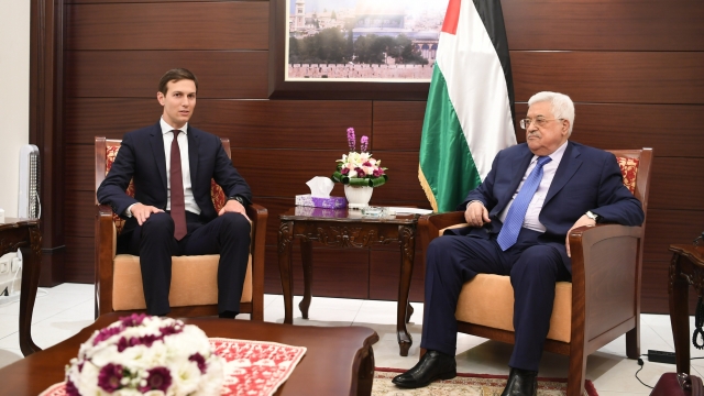 Palestinian President Mahmoud Abbas meets with White House Advisor Jared Kushner