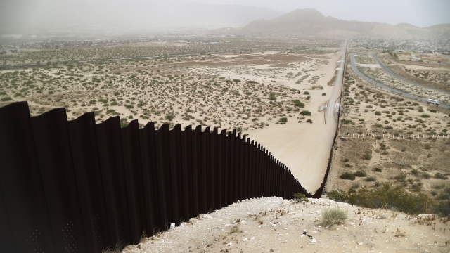 The border barrier between the U.S. and Mexico