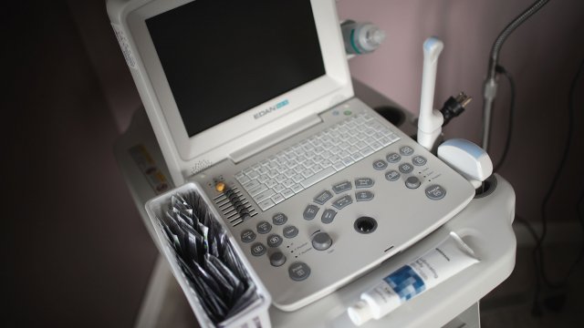 An ultrasound machine.