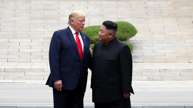 President Donald Trump and Kim Jong-un.