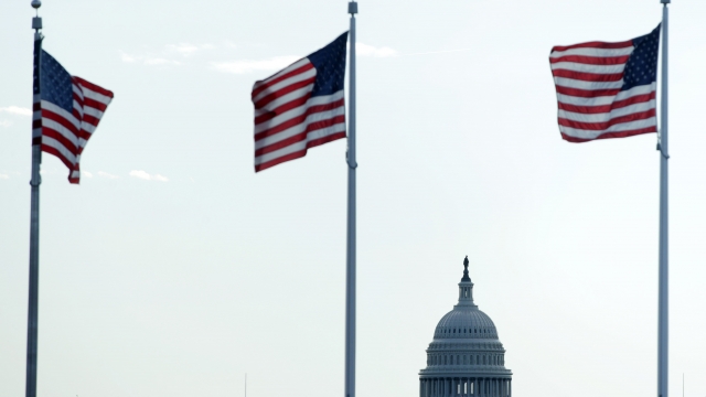 Flags and the U.S. Capitol