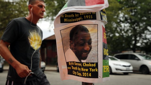 Flyer for Eric Garner, who died while he was arrested in 2014