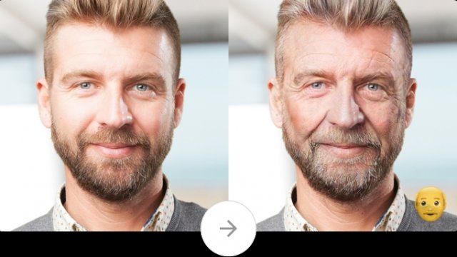Photo editor Faceapp features its aging effect