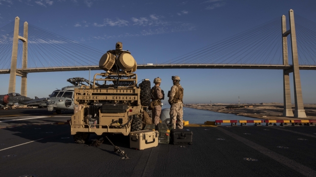 U.S. Marines at the Suez Canal