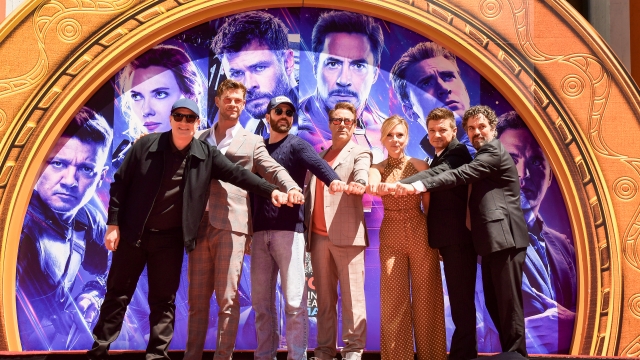 "Avengers: Endgame" cast at TCL Chinese Theatre IMAX on April 23, 2019 in Hollywood, California