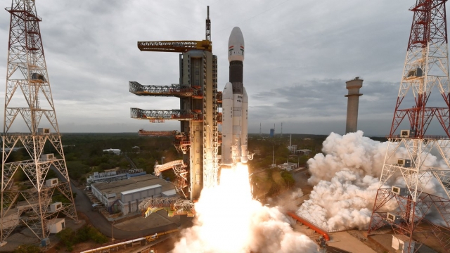 India launches the Chandrayaan 2 into space