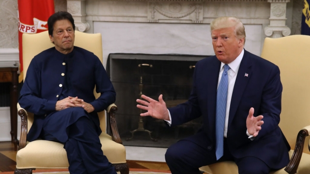 Pakistani Prime Minister Imran Khan and U.S. President Donald Trump