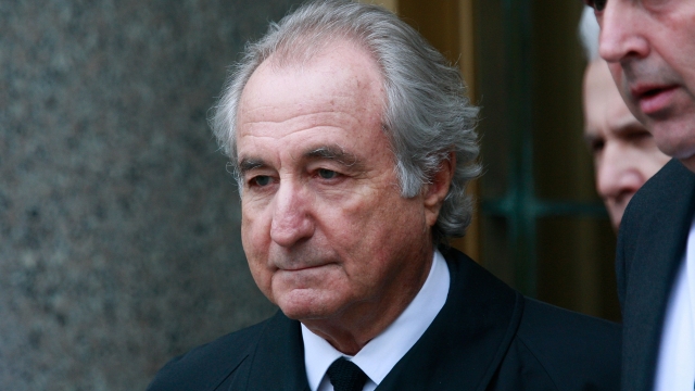Bernard Madoff exits federal court in 2009