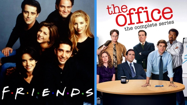 Posters for "Friends" and "The Office"