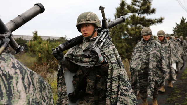 South Korean troops