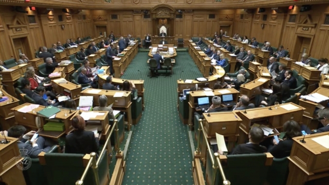 New Zealand Parliament chamber.