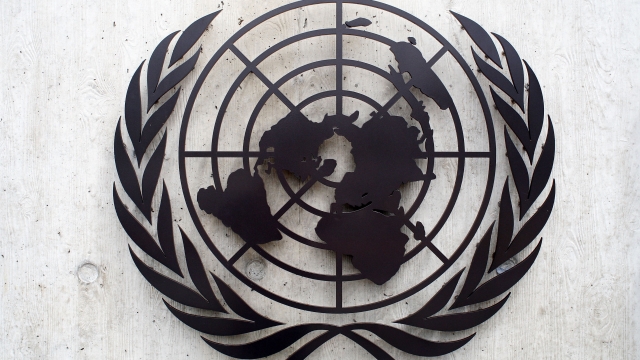 The United Nations emblem