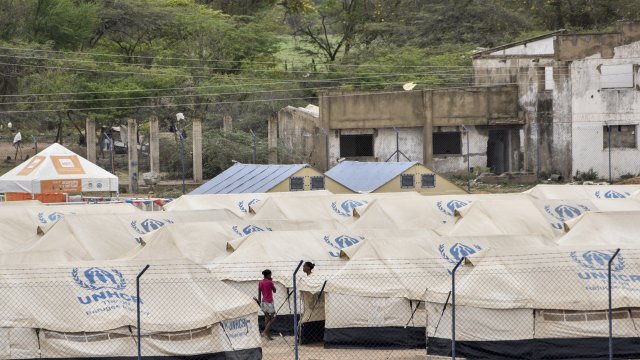 A U.N. refugee camp for Venezuelan refugees in Colombia