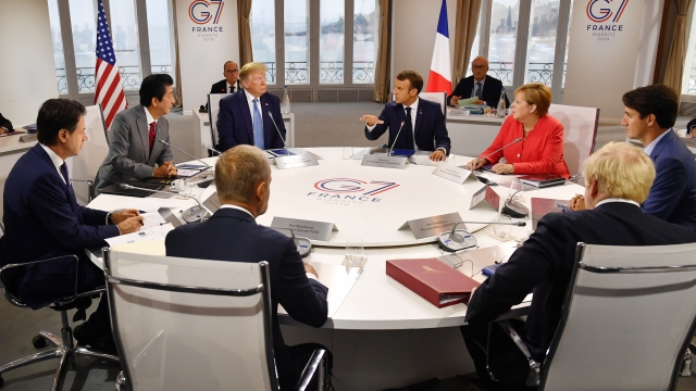 World leaders meet at the G-7 summit