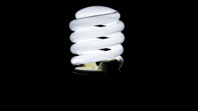 A fluorescent light bulb
