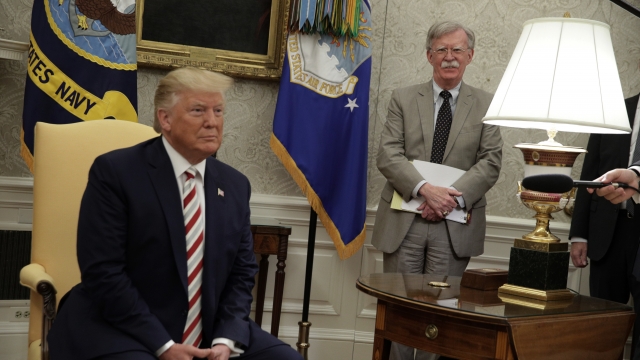 John Bolton and President Donald Trump