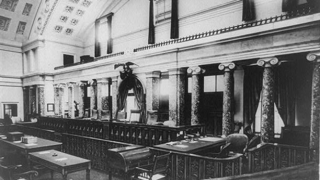 Supreme Court room circa 1894