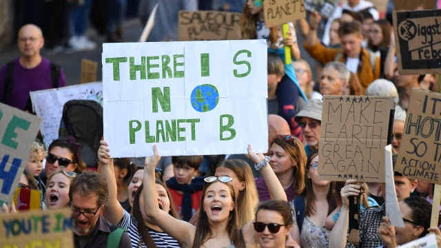 Climate activists march on Friday