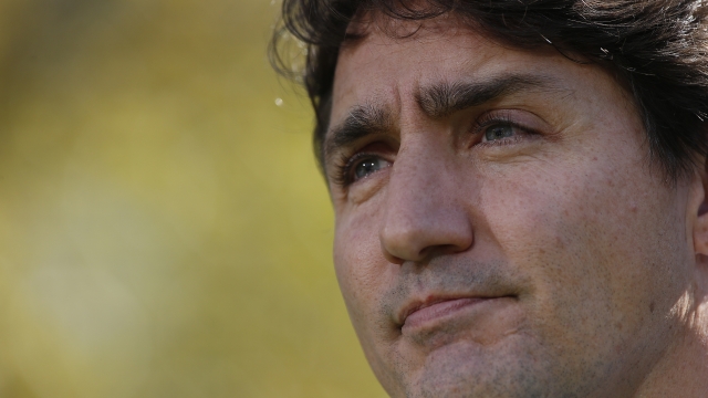 Close up of Canadian Prime Minister Justin Trudeau