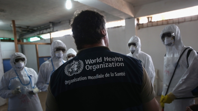 World Health Organization official training Ebola responders