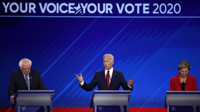 Democratic presidential candidates at debate