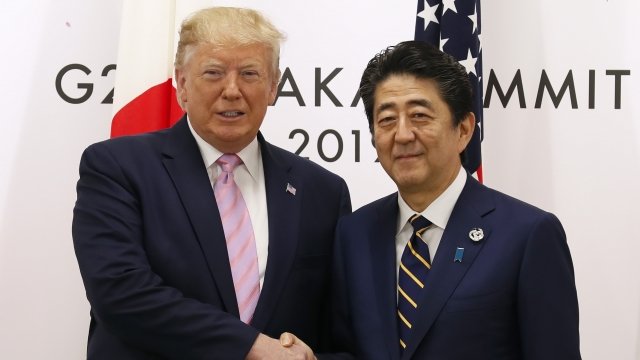 U.S. President Donald Trump and Japanese Prime Minister Abe ​Shinzō