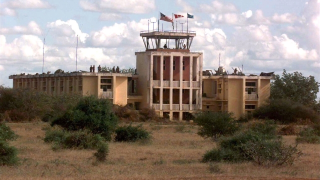 Control tower building at Baledogle, Somalia