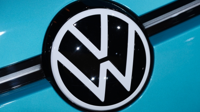 Volkswagen emblem on a vehicle