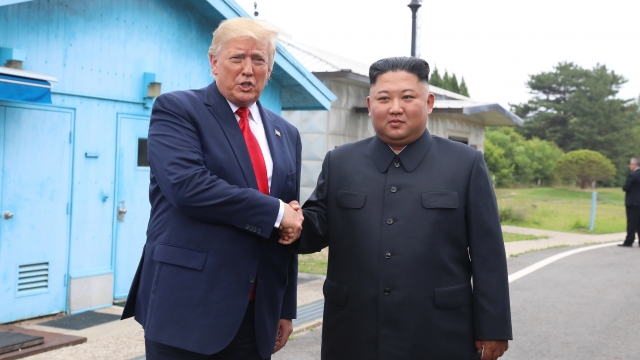 Donald Trump and Kim Jong-un.