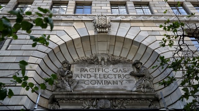 A view of the Pacific Gas and Electric (PG&E) headquarters
