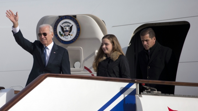 Then Vice President Joe Biden, Finnegan Biden, Hunter Biden in in Beijing, China in Dec. 2013.
