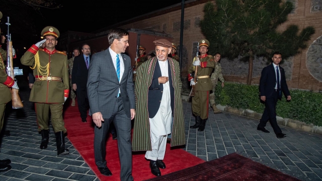 U.S. Secretary of Defense Mark Esper Meets With Afghan President Ashraf Ghani