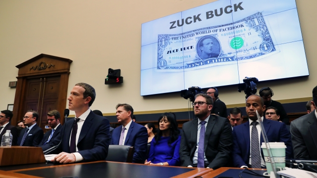 Facebook CEO Mark Zuckerberg answers questions at a House Financial Services Committee Hearing on October 23, 2019